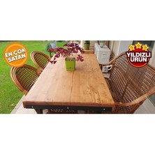 Deryawood doğal ahşap masif mutfak masası 70x120 cm