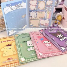 Tzmalloy Kawaii Sanrio Hello Kitty Kolaylık Kitabı My Melody Kuromi Cinnamoroll Not Defteri Sevimli Yapıştır Not Defteri Öğrenci Ofis Kırtasiye (Yurt Dışından)