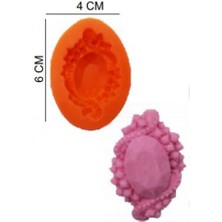 Şeker Hamur Kalıbı Silikon Çerçeve 4*6 cm