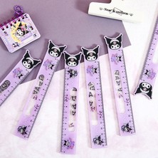 Tzmalloy 1 Adet Kawaii Sanrio Akrilik Cetvel Karikatür Hello Kitty Kuromi Pochacco Shaker Cetvel Çizim Aracı Bookmark Kırtasiye Öğrenci Hediye (Yurt Dışından)