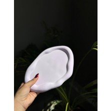 Hapata shop oval bulut sunumluk dekoratif tabak tepsi