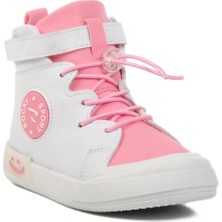 Walkway Beyaz-Pudra Unisex Bilek Boy Çocuk Sneaker Walkway 17-B