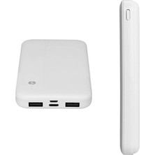 Go İthalat Şeyse S-Lınk IP-G10N Beyaz Mıcro+Type C Girişli 10000 Mah Taşınabilir Şarj Cihazı Powerbank (4390)