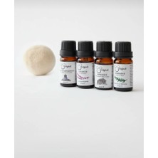 Woolyball Çamaşır Kurutma Makinası Için Uçucu Yağlar Seti 4 Adet 10 Ml.( 1 Adet Yün Kurutma Topu Xl Hediye)