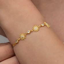 Gumush Gümüş Gold Güneş Kadın Bileklik