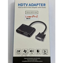 Leonpro VGA HDMI Çevirici Ses Girişli VGA HDMI Çevirici Kaynak VGA Monitör HDMI