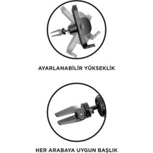 Torima Siyah JX-046 Car Holder Araç Içi Havalandırma Telefon Tutucu