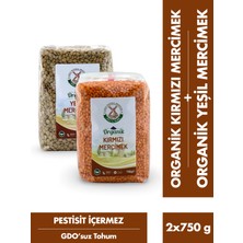 Mill & More Organik Kırmızı Mercimek 750 G + Organik Yeşil Mercimek 750 G Seti