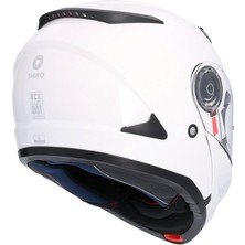 Moto Punto Shıro Flip Up 4004 SH-508SV Trıton Solıd Pearlwhite Xl