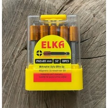 Elka Ph2 Stoplu Vida Sıkma Ucu Mıknatıslı Yıldız Bits Uç Yıldız Uç 65MM 10ADET