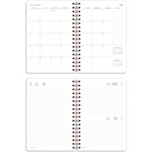 Matt Notebook 2025 Yılı Günlük Spiralli Ajanda 16X24 cm - 12 Aylık