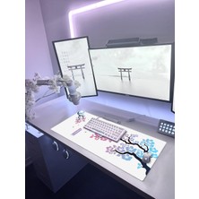 Porge Pro Gaming Mouse Pad 70X30 cm Cherry Blossom Mouse Pad Xl Büyük Oyuncu Mouse Pad Speed Mouse Pad