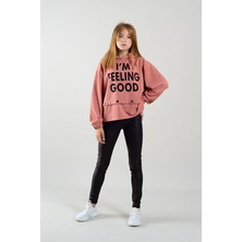 Genç Unisex Kapüşonlu Önden Baskılı Sweatshirt