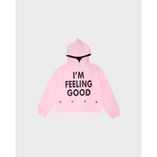 Genç Unisex Kapüşonlu Önden Baskılı Sweatshirt
