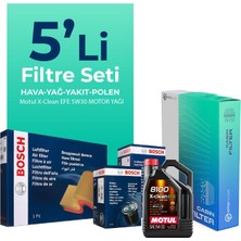 BOSCH Mercedes Sprinter 515 Dizel Filtre Bakım Seti Motul Motor Yağlı (2006-2012) 5 Li