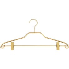 Aluminyum Ev Tipi Kuru ve Islak Kullanım Için Elbise Askısı Gold