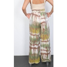 Leilaa Batik Desenli Saten Pantolon