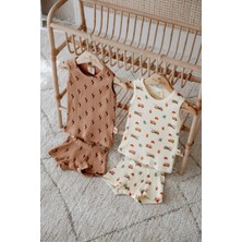 Babybek Collection Babybek Premium Pamuklu Ikili Şortlu Desenli Takım Kız Çocuk Iç Çamaşırı