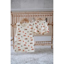 Babybek Collection Babybek Premium Pamuklu Ikili Şortlu Desenli Takım Kız Çocuk Iç Çamaşırı