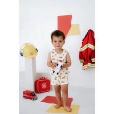 Babybek Collection Babybek Premium Pamuklu Ikili Şortlu Desenli Takım Kız Çocuk Iç Çamaşırı