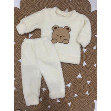 Bebek Teddy Bear Eşofman Takımı Peluş Polar