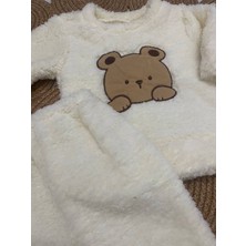 Bebek Teddy Bear Eşofman Takımı Peluş Polar