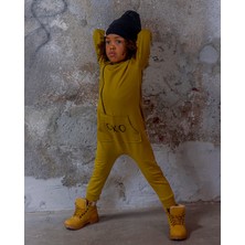 RG Brand 'OXO' Baskılı Tasarımlı Bebek Tulumu ve Bere