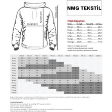 Nmg Tekstil Unisex Premium Pamuk Beyaz  No Girlfriend Baskılı 3 Iplik Kapüşonlu Sweatshirt