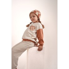 Babybek Collection Babybek Premium Unisex Eşofman Takımı - Kiremit Dama