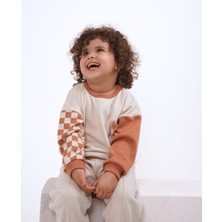 Babybek Collection Babybek Premium Unisex Eşofman Takımı - Kiremit Dama
