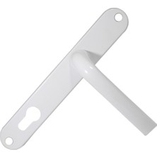 Pimapen Pvc Plastik Kapı Kolu Demirli Yale Beyaz