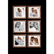 6 Adet 20X20 Çerçeve - Mdf Çerçeve - Fotoğraf Çerçevesi - Kare Çerçeve