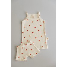 Babybek Collection Babybek Premium Pamuklu Ikili Şortlu Desenli Takım Kız Çocuk Iç Çamaşırı