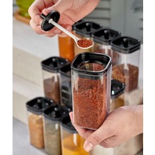 Silkyra 3 adet 250 ml  hacim, pratik kaşıklı  Baharatlık Seti