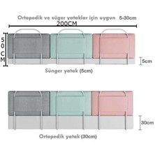 300 cm Serenty Plus Yatak Bariyeri Bebek ve Çocuk Korkuluğu Güvenlik Bariyeri Yeşil