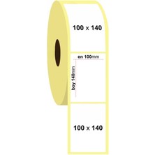 Btcrea 1 Adet 350 Sarım Termal Kuşe Barkod Etiketi 100X140