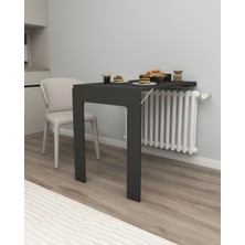 Kydonia Home Petek üstü oval köşeli 60 x 90  cm  mdf oval köşeli çerçeveli masa duvara monte kırma katlanır masa