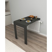 Kydonia Home Petek üstü oval köşeli 60 x 90  cm  mdf oval köşeli çerçeveli masa duvara monte kırma katlanır masa