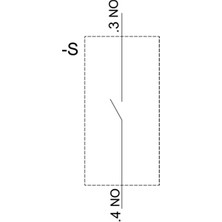 Siemens 3SU1400-1AA10-3BA0 Buton Üzerine Montajlanabilir Yaylı Klemensli Nc Kontak