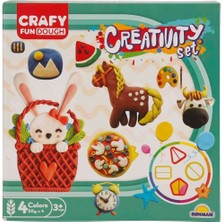 Crafy Fun Dough 12’li Oyun Hamuru Kalıp Seti – Yaratıcılık 4735