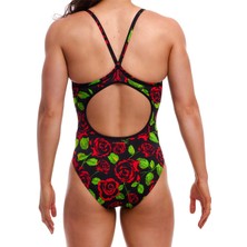 Funkita Db Black Rose Kadın Antrenman Mayo, Elmas Sırt