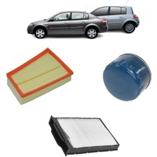 Renault Megane 2 3Lü Filtre Bakım Seti 1.5 Dci 2002-2005 KİT1074A