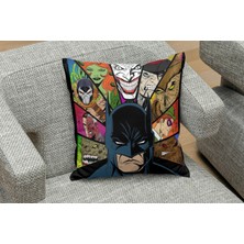 Badman And Bads Desenli Kare Yastık Kılıfı