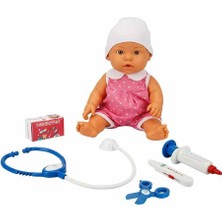 Sunman 30111 Bebelou Doktor Zamanı Sesli Bebek Seti 35 cm -Sunman