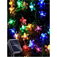 Nirnisa 6 Metre 30 LED Çiçek Solar Lamba Güneş Enerjili Rgb Renkli Işık Bahçe Aydınlatma Parti Süs Lambası