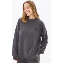 Antrasit Kadın Sweatshirt Xl