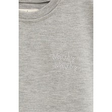 Matchy Matchy Grey Çocuk T-Shirt 3-4 Yaş
