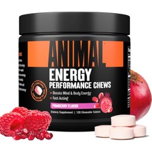 Animal Energy Chews, Odaklanma ve Antrenman Öncesi Için Kafein 120 Tablet