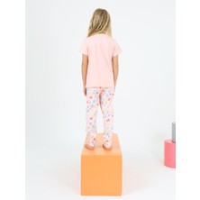 Vitmo Kız Çocuk Kısa Kollu  Pamuklu Düğme Detaylı Dreamer Pijama Takımı
