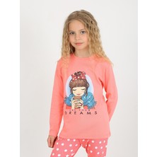 Kız Çocuk Uzun Kollu %100 Pamuklu Pijama Takımı Let Your
